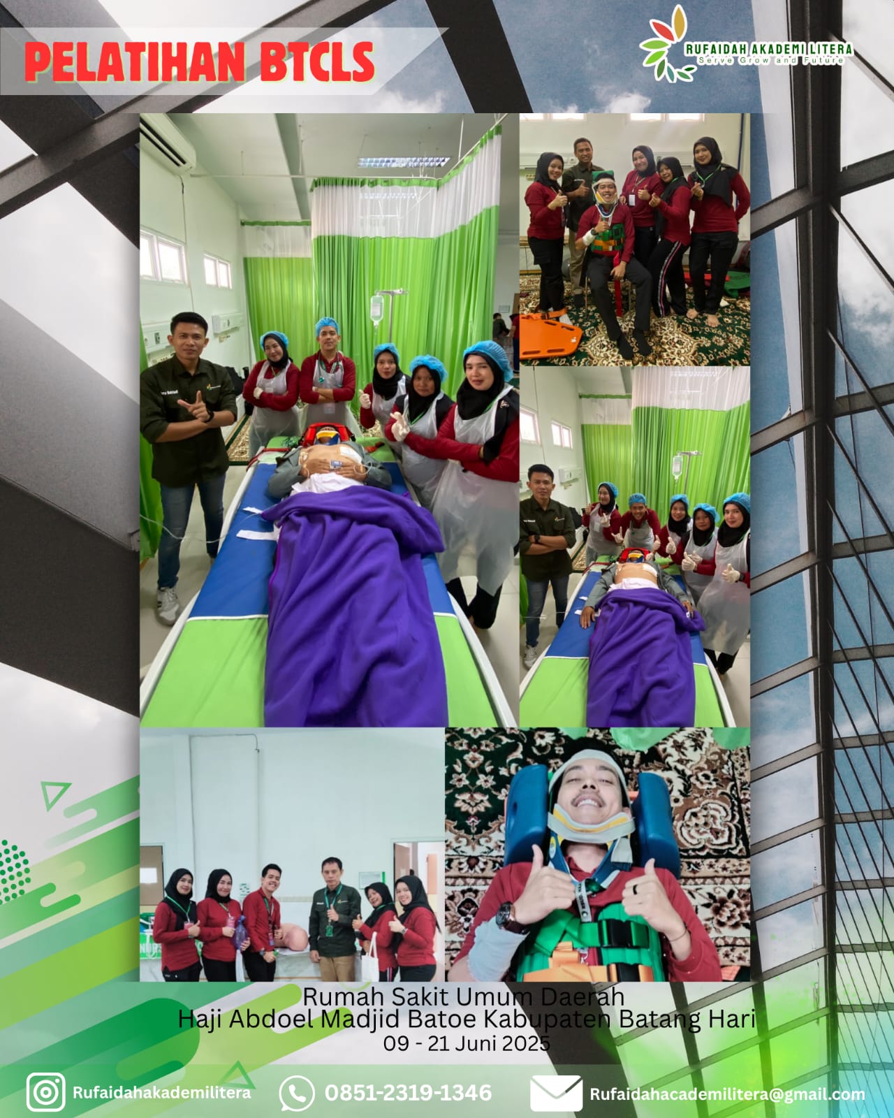 Pelatihan BTCLS di RSUD Haji Abdoel Madjied Batoe Kab. Batanghari Provinsi Jambi sesi 2